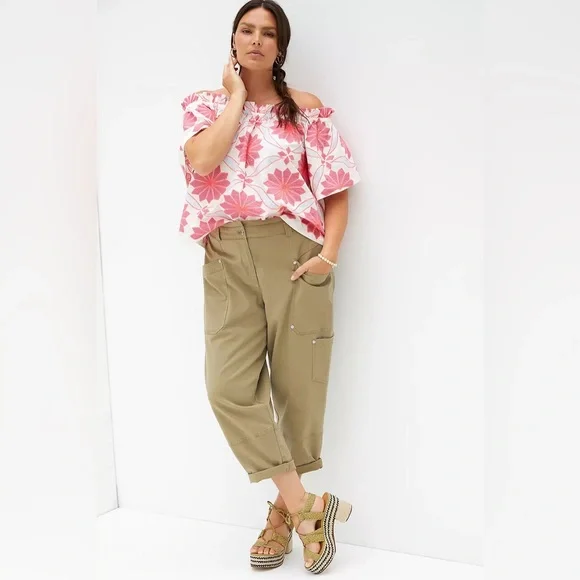 New Women’s Maeve Embroidered Off-The-Shoulder Blouse By Anthropologie!!🔥🔥🔥 - Picture 5 of 15